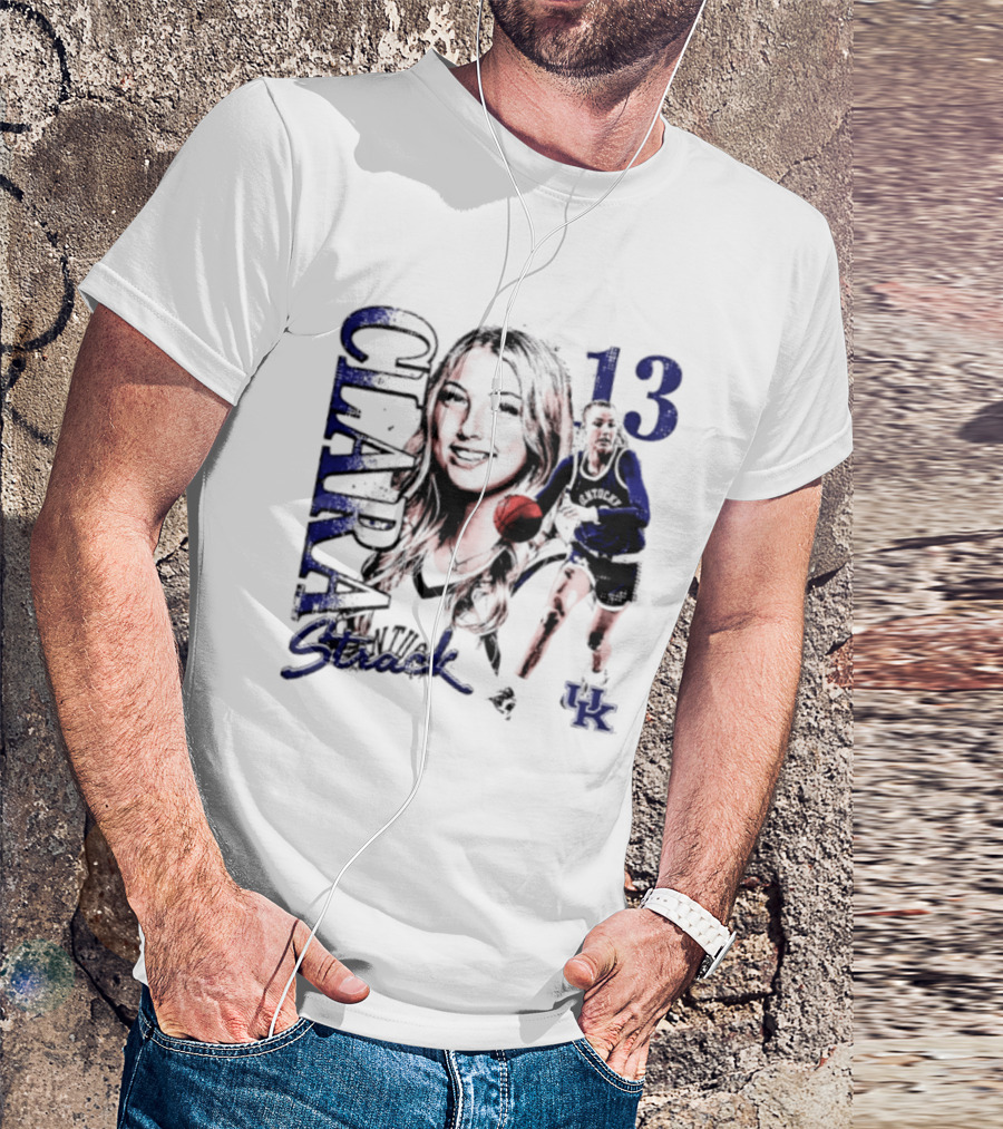 Clara Strack 13 Kentucky Wildcats NCAA Women's Basketball Player T-Shirt