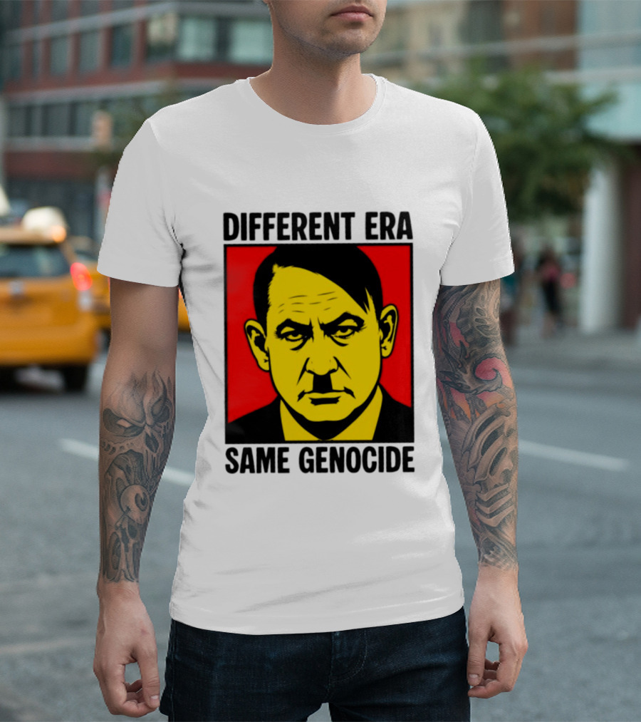 Different Era Same Genocide Protest Activism Iconic Political Commentary T-Shirt