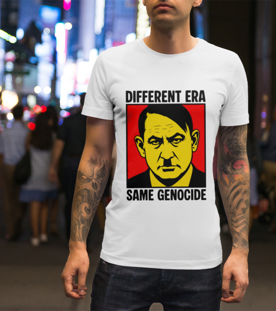 Different Era Same Genocide Protest Activism Iconic Political Commentary T-Shirt