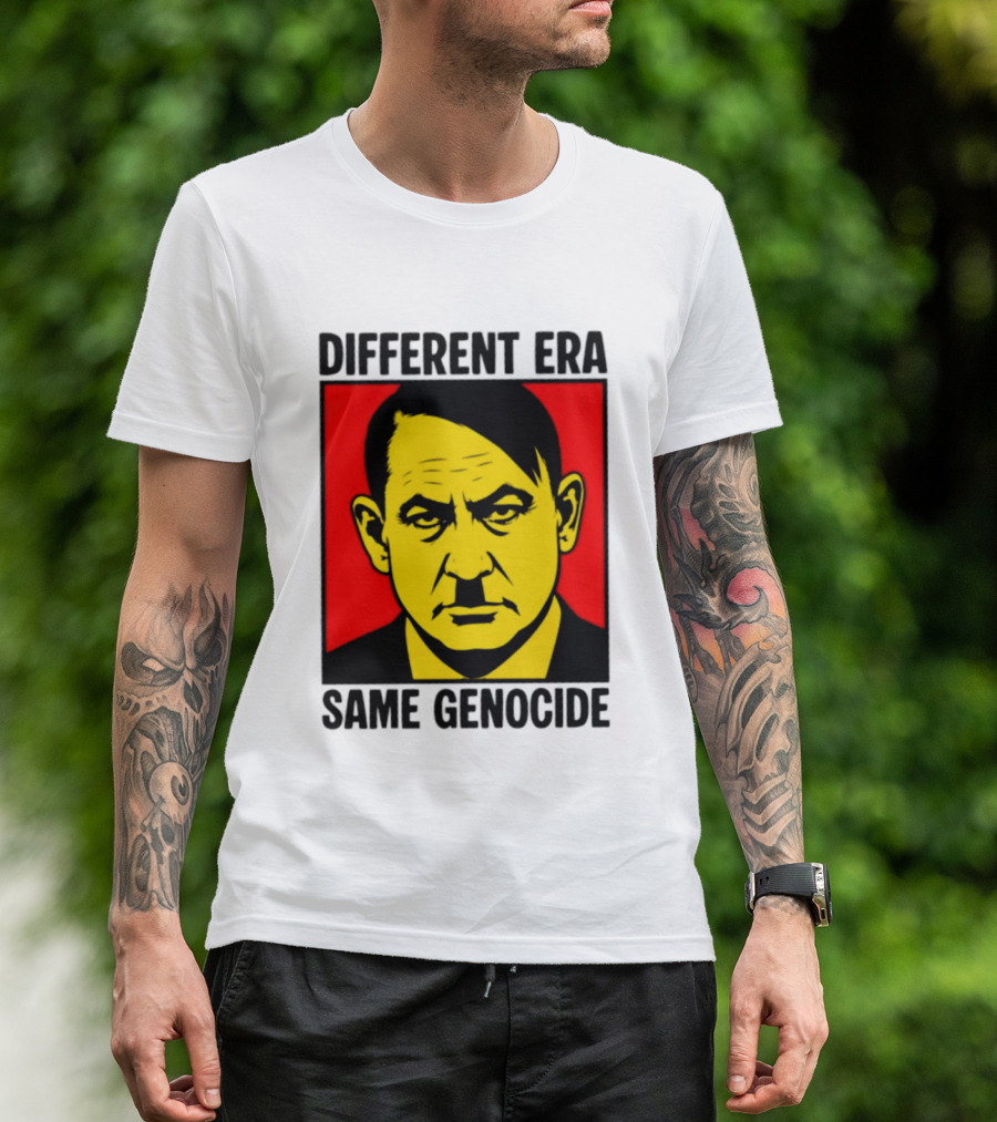 Different Era Same Genocide Protest Activism Iconic Political Commentary T-Shirt