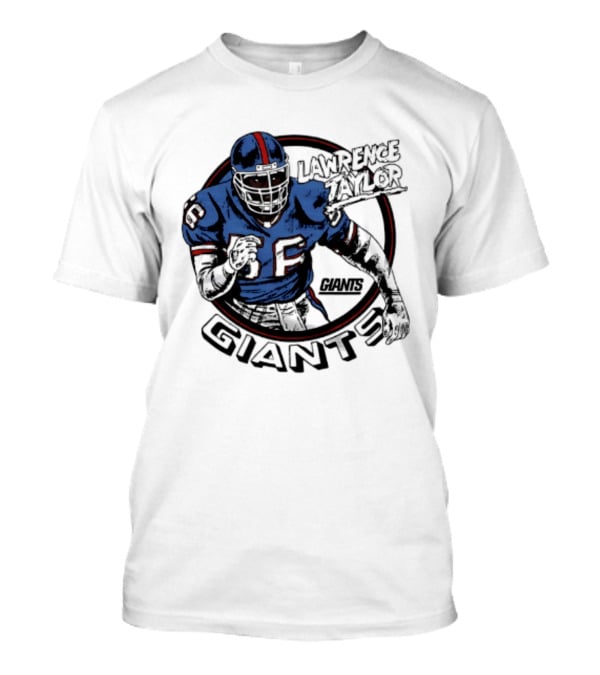 New York Giants Lawrence Taylor Football Player Vintage Pose T-Shirt