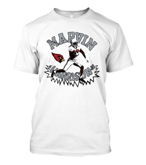 Marvin Harrison Jr. Arizona Cardinals Football Iconic Pose T-Shirt
