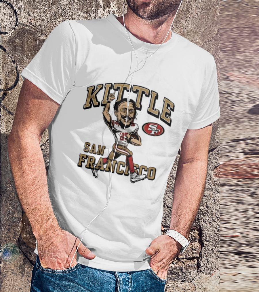 San Francisco 49ers Kittle 85 Player Caricature T-Shirt