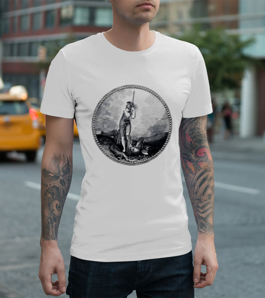 Sic Semper Tyrannis Roman Goddess Victory Seal T-Shirt