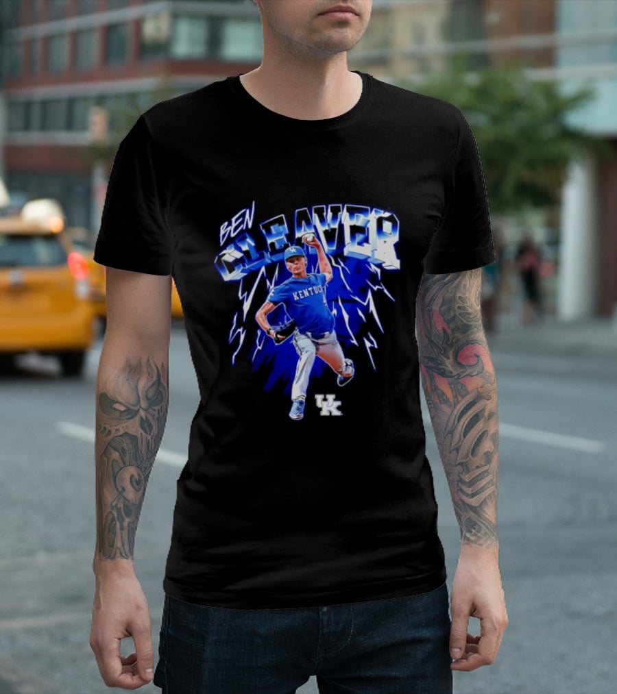 Kentucky Wildcats Ben Cleaver NCAA Baseball Player T-Shirt