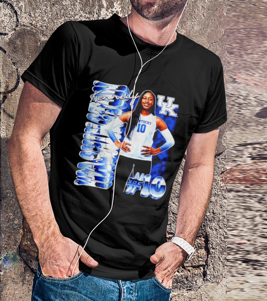 Kennedy #10 Kentucky Wildcats NCAA Volleyball T-Shirt