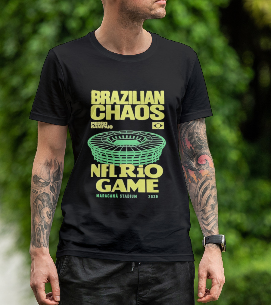 Brazilian Chaos NFL Rio Game Maracanã Stadium 2026 T-Shirt