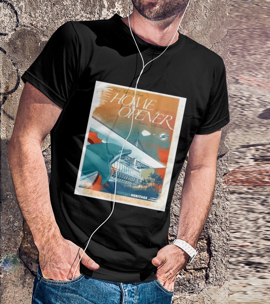 Hard Rock Stadium Home Opener Miami Dolphins Vs Kansas City Chiefs Sunday September 27 2026 Heritage T-Shirt