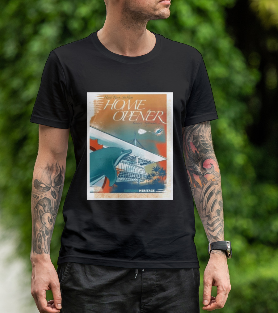 Hard Rock Stadium Home Opener Miami Dolphins Vs Kansas City Chiefs Sunday September 27 2026 Heritage T-Shirt
