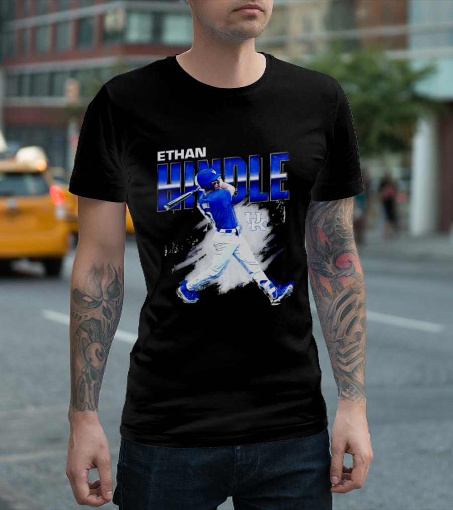 Ethan Hindle Kentucky Wildcats NCAA Baseball Player UK T-Shirt