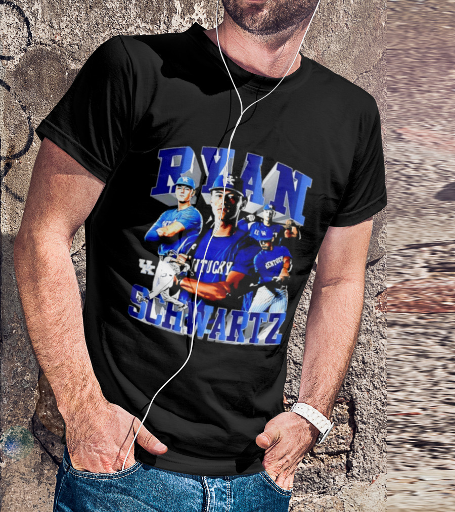 Ryan Schwartz Kentucky Wildcats NCAA Baseball Player T-Shirt