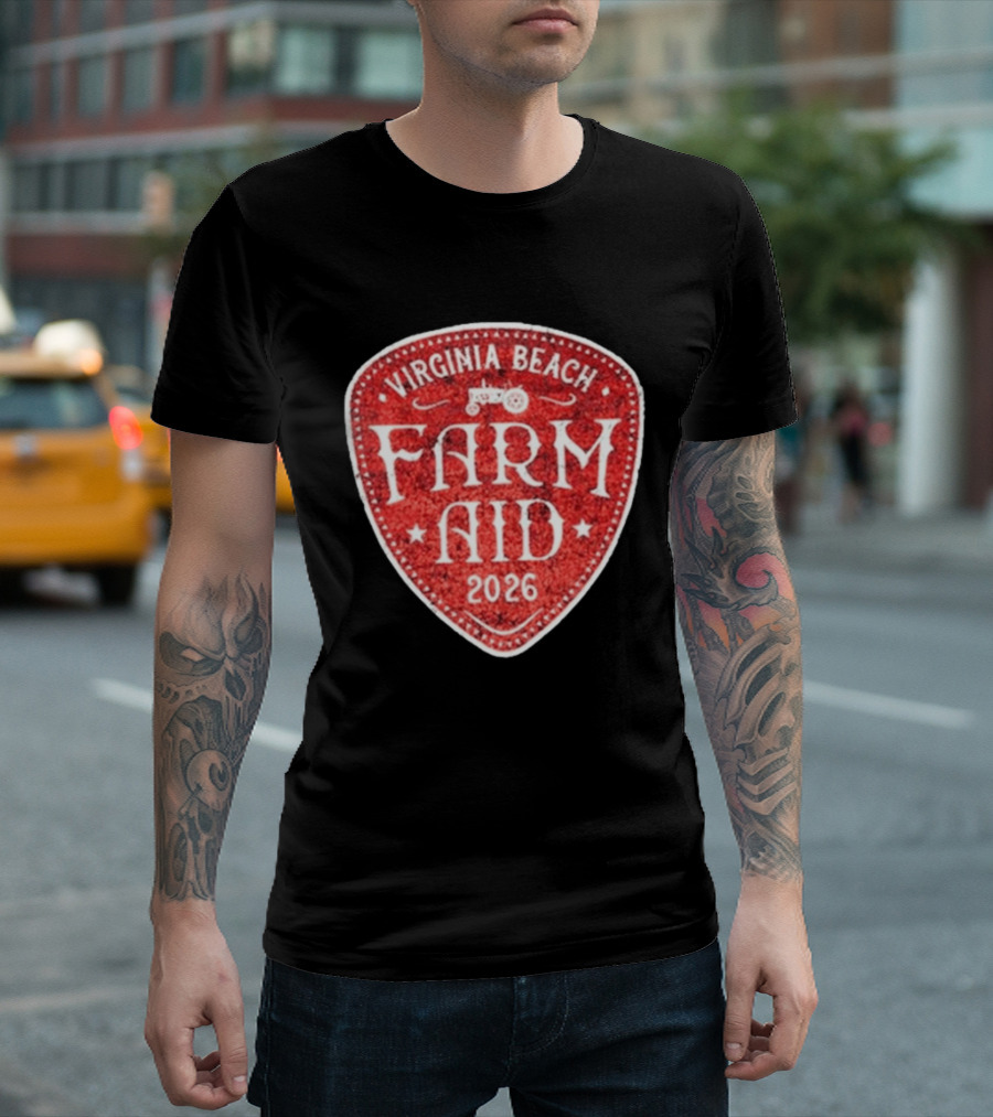 Virginia Beach Farm Aid 2026 Vintage Tractor T-Shirt