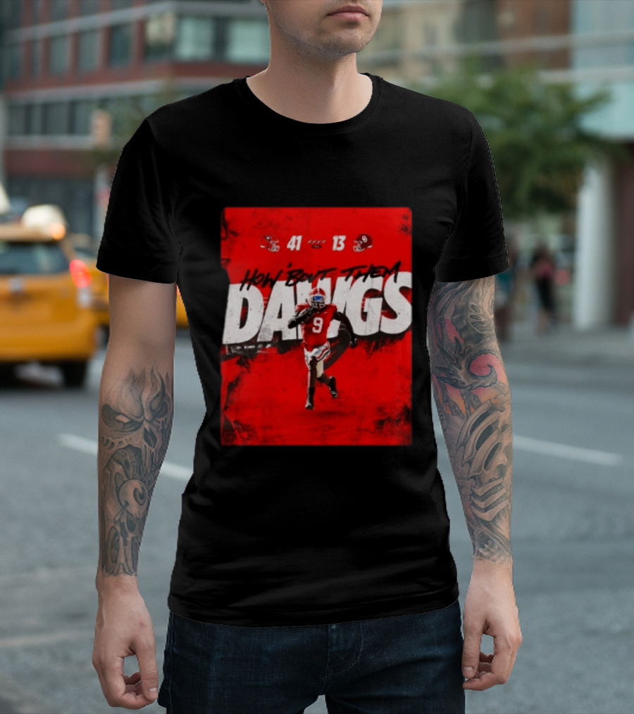 Georgia Bulldogs 41 13 Sooners How 'Bout Them Dawgs T-Shirt