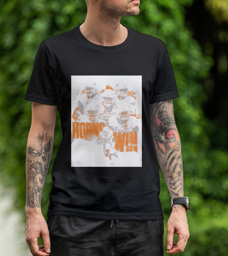 Texas Football Horns Win Burnt Orange 2026 T-Shirt