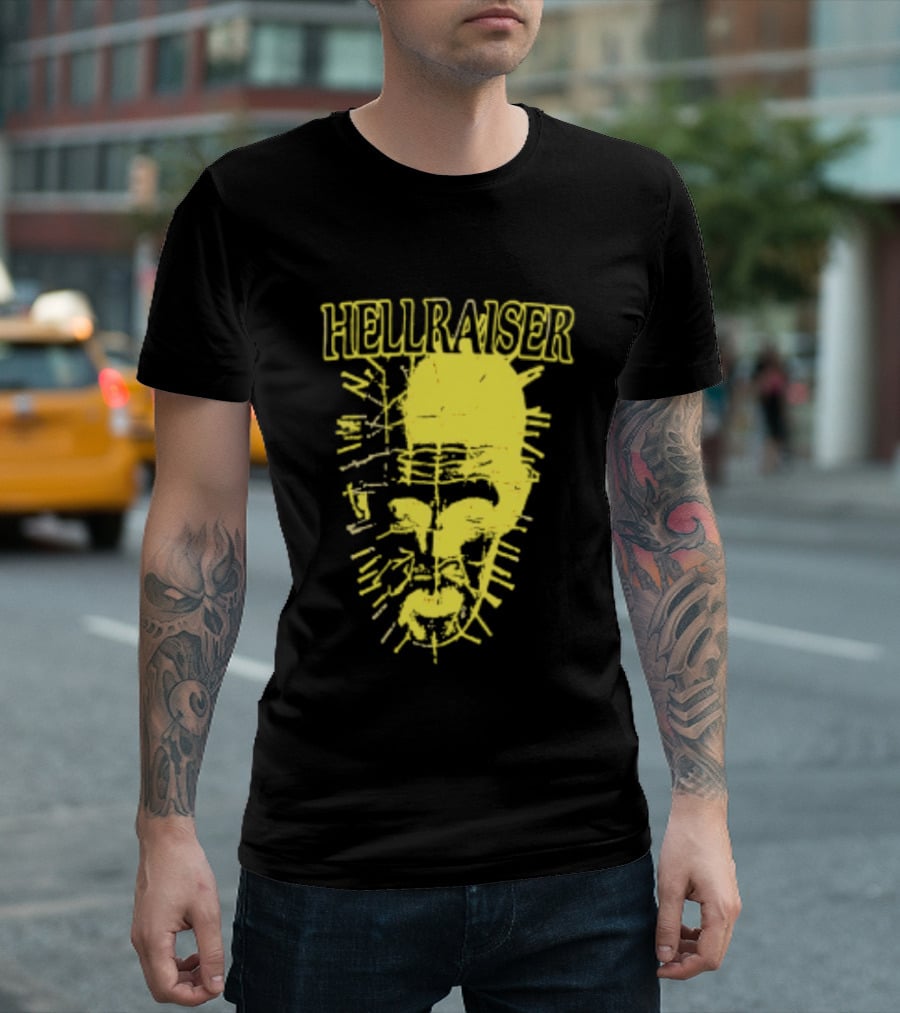 Hellraiser Pinhead Clive Barker Horror Movie Swag Head T-Shirt