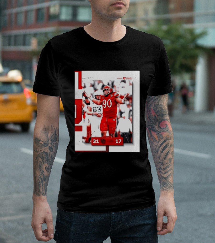 Utah Utes 31 17 Iowa State Cyclones 2026 Football Score Victory Celebration T-Shirt