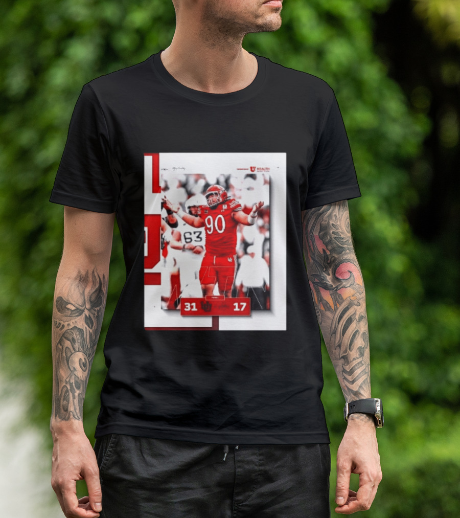 Utah Utes 31 17 Iowa State Cyclones 2026 Football Score Victory Celebration T-Shirt