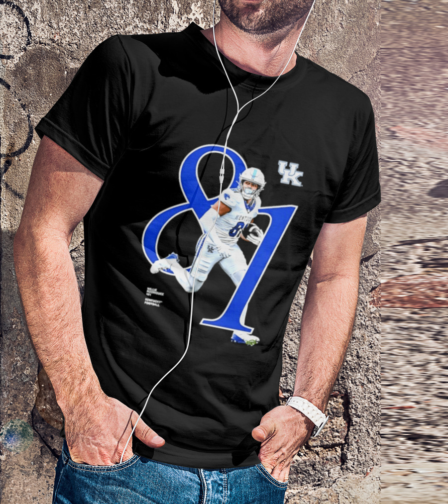 Willie Rodriguez 81 Kentucky Wildcats NCAA Football Player Number T-Shirt