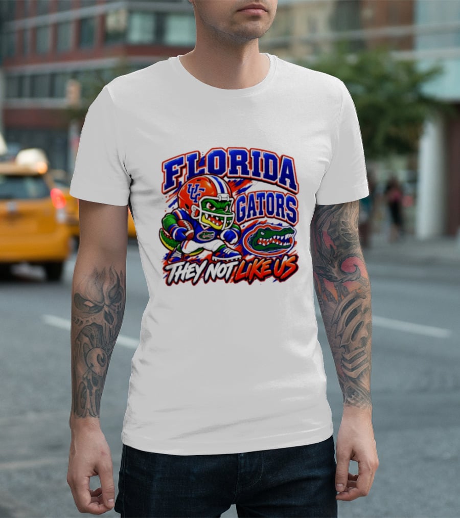 Florida Gators NCAA Football Fierce Gator They Not Like Us T-Shirt