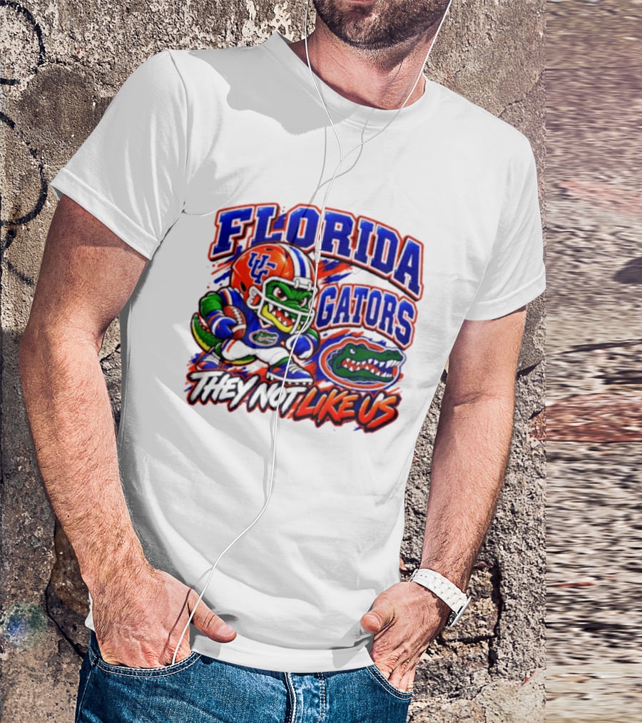 Florida Gators NCAA Football Fierce Gator They Not Like Us T-Shirt