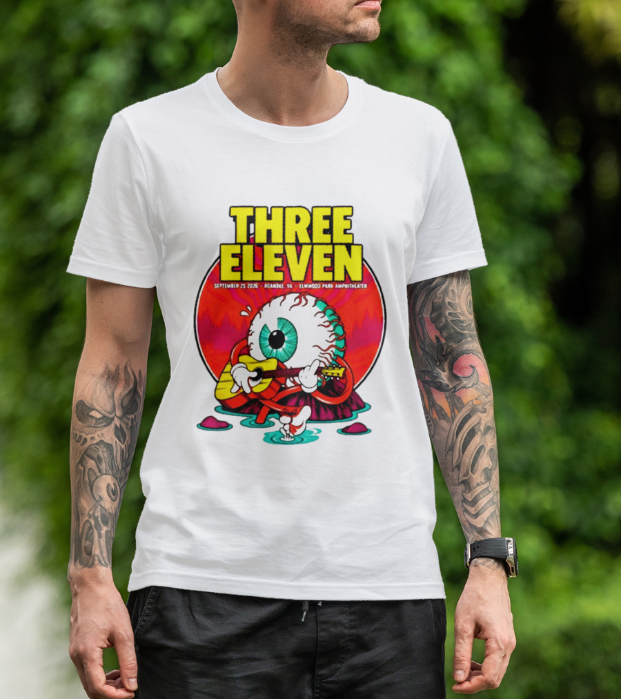 THREE ELEVEN September 25 2026 Roanoke VA Elmwood Park Amphitheater Event T-Shirt