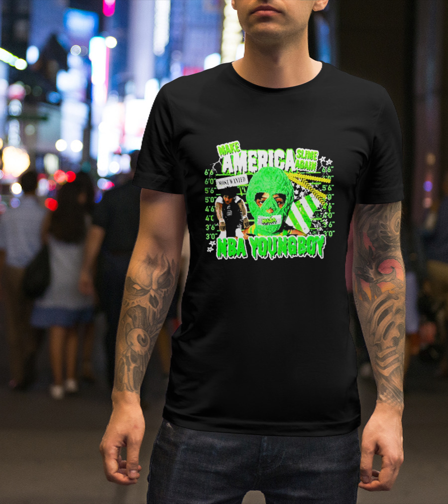 Make America Slime Again NBA Young Boy Tour T-Shirt
