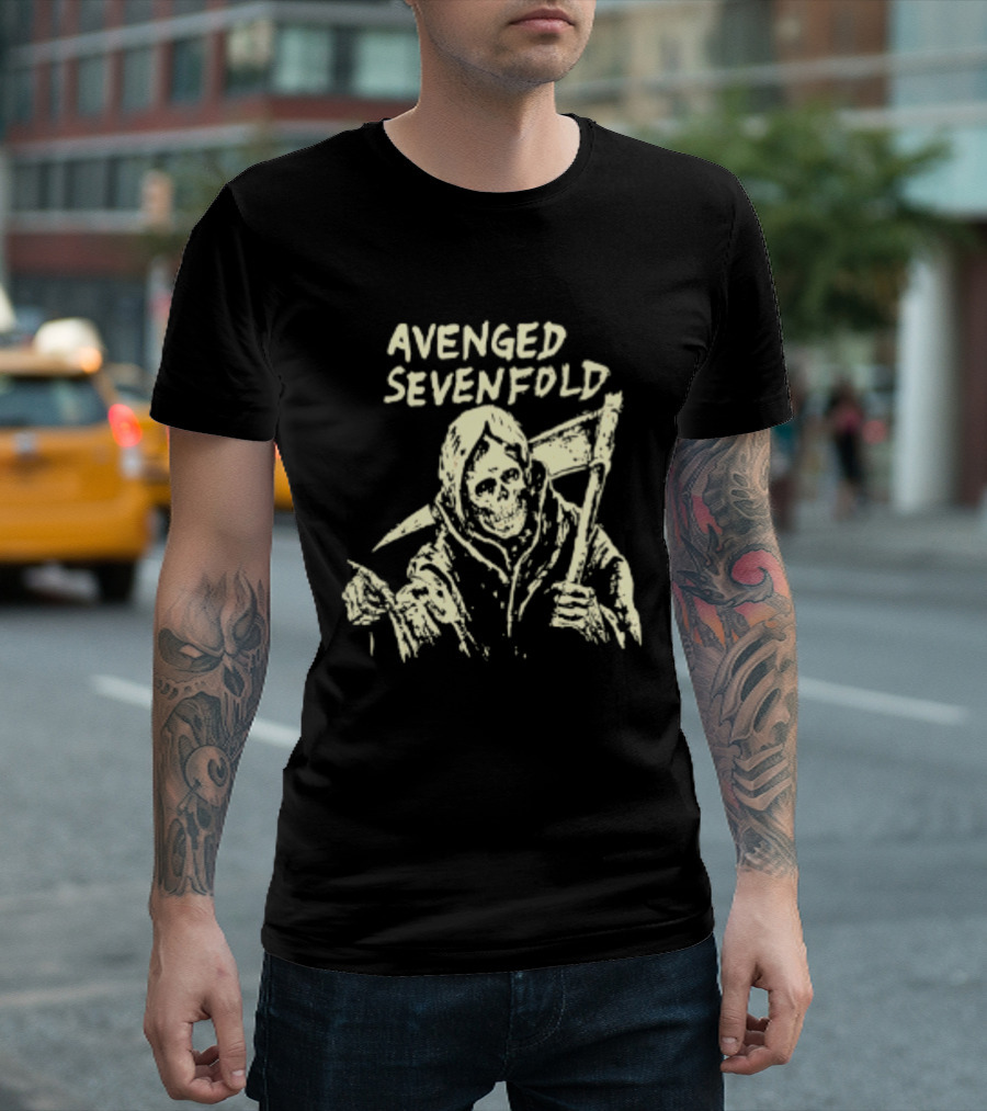 Avenged Sevenfold Grim Reaper Scythe A7X T-Shirt