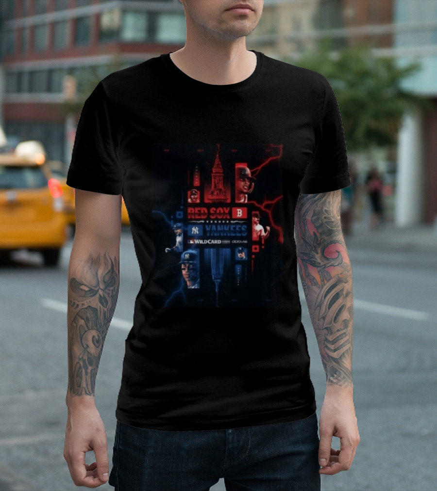 Boston Red Sox Vs New York Yankees 2026 MLB Wild Card Faceoff The Rivalry T-Shirt