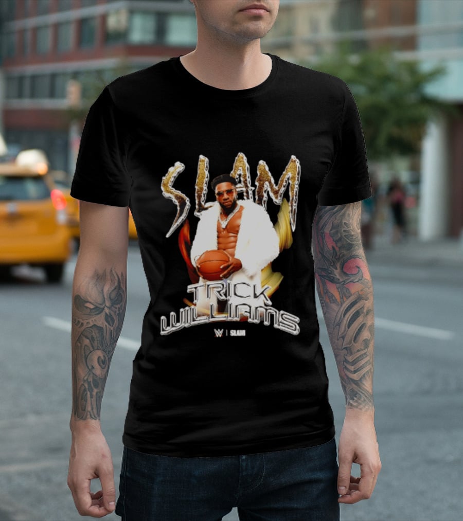 Trick Williams SLAM WWE Basketball Fashion Fusion T-Shirt