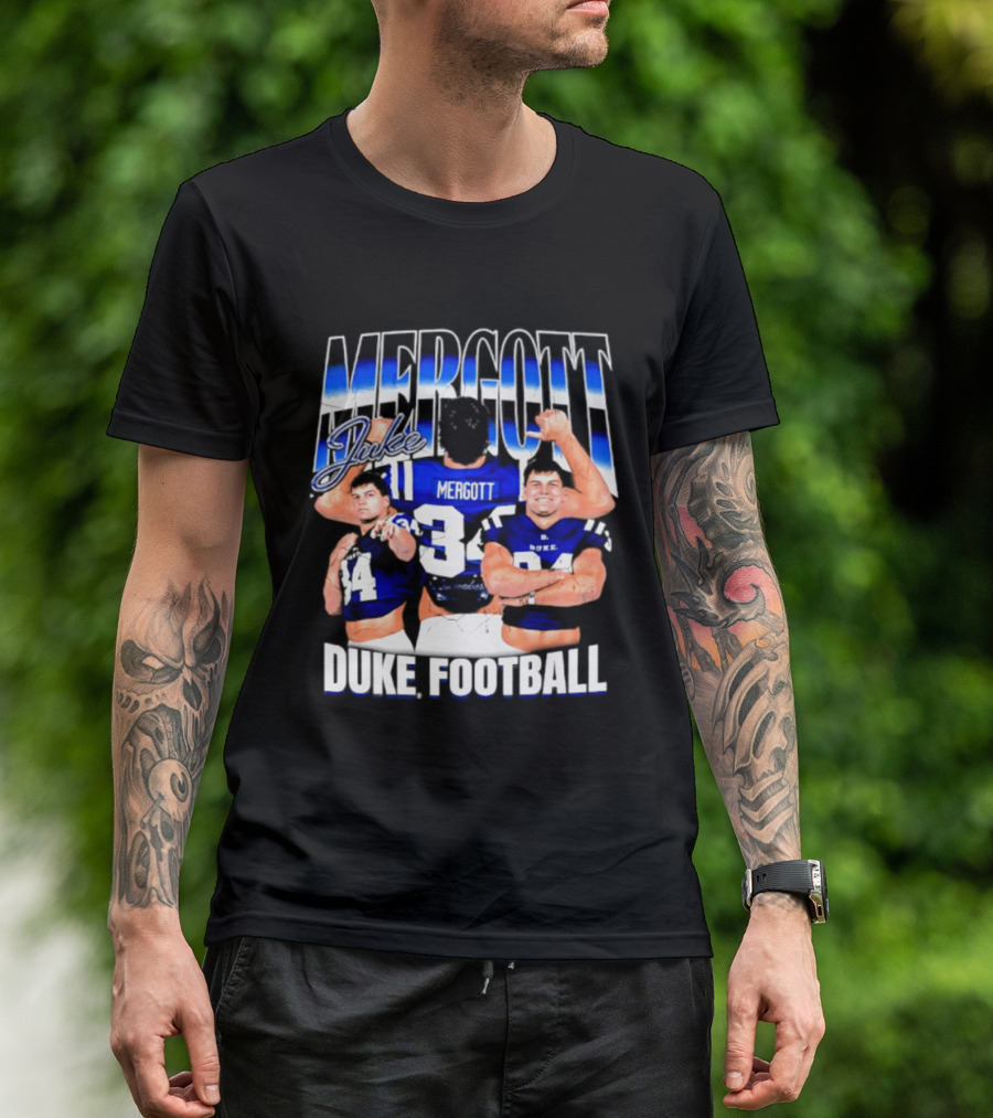 Duke Blue Devils Football Luke Mergott NCAA Player T-Shirt
