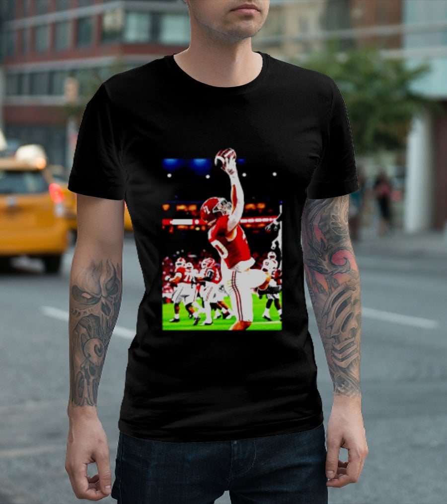 Alabama Crimson Tide Josh Ford One Handed Football Catch T-Shirt