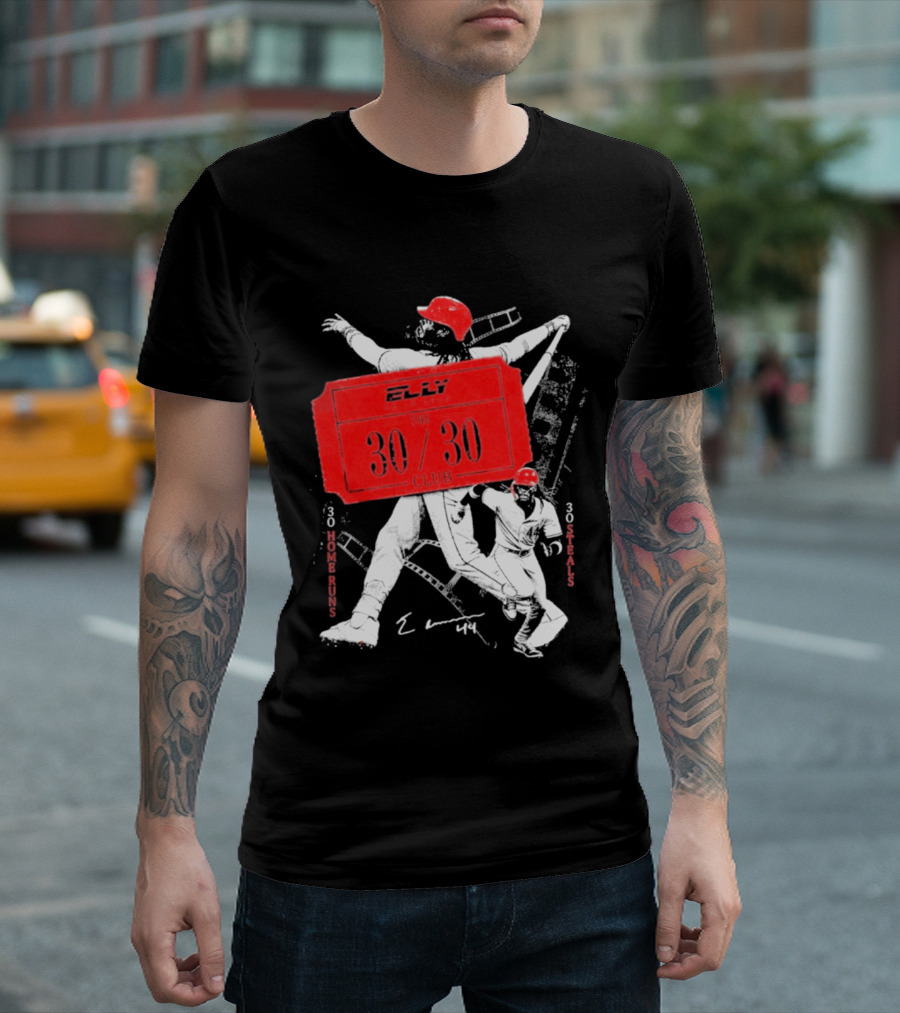 Elly The 30 30 Club 30 Home Runs 30 Steals T-Shirt