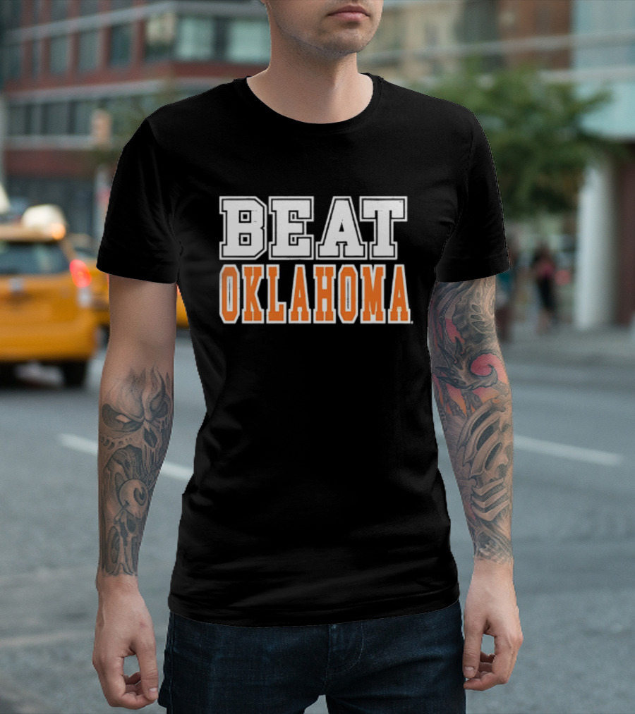 Beat Oklahoma Texas Longhorns NCAA Football Rivalry T-Shirt