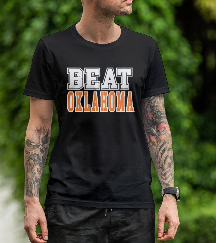 Beat Oklahoma Texas Longhorns NCAA Football Rivalry T-Shirt