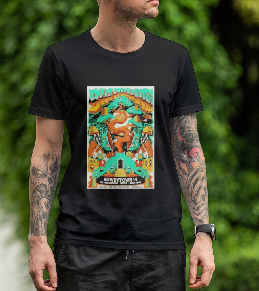 Boogie Nights Live Rowdytown 14 Red Rocks Amphitheatre 09.26.2026 The Funk Hunters Motifv Drew Birch T-Shirt