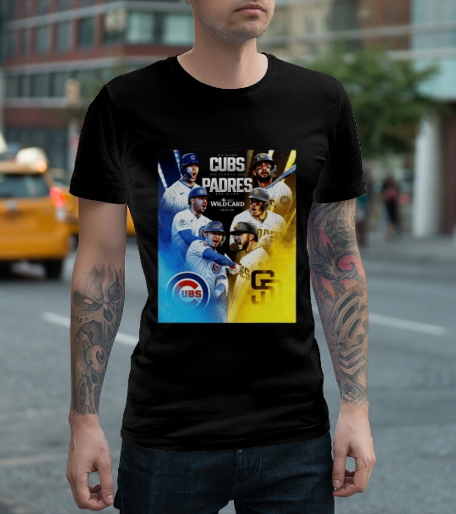 Chicago Cubs Vs San Diego Padres 2026 MLB NL Wild Card Showdown Baseball Fan Gear T-Shirt