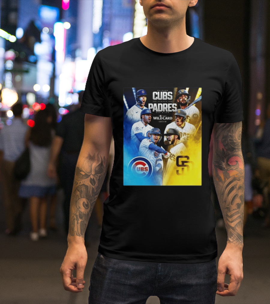 Chicago Cubs Vs San Diego Padres 2026 MLB NL Wild Card Showdown Baseball Fan Gear T-Shirt