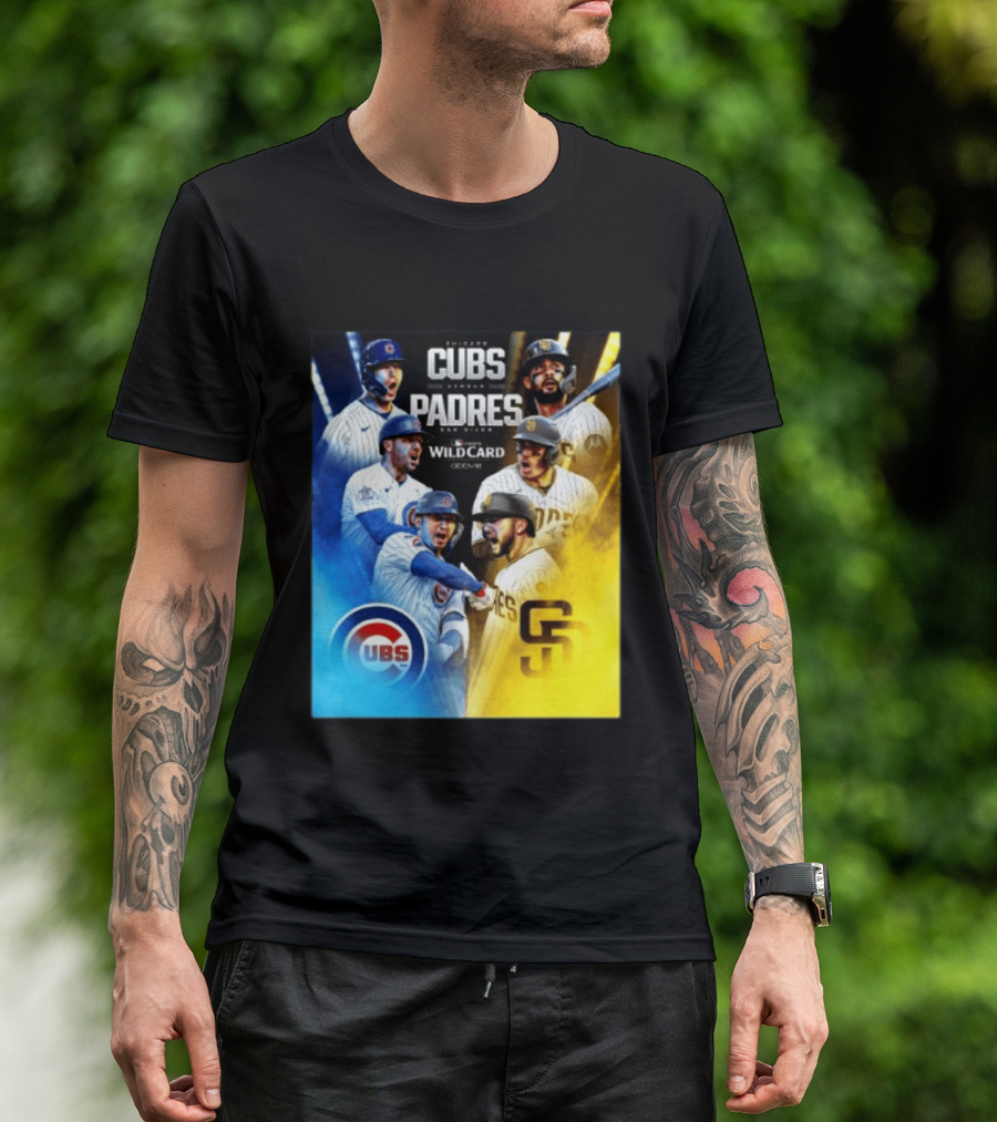 Chicago Cubs Vs San Diego Padres 2026 MLB NL Wild Card Showdown Baseball Fan Gear T-Shirt