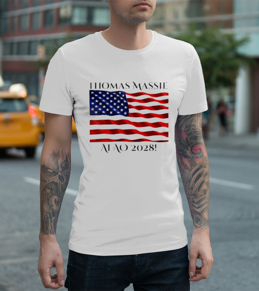 Thomas Massie American Flag 2028 AFAO T-Shirt