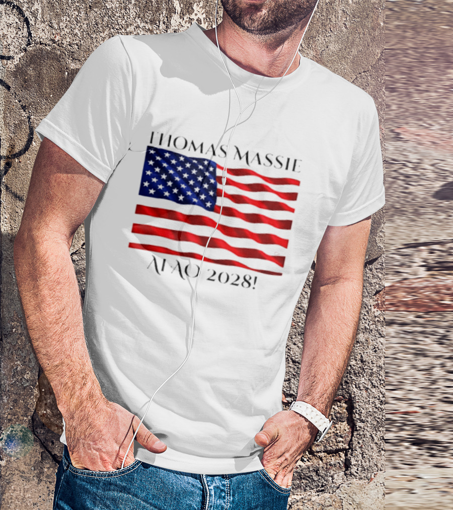 Thomas Massie American Flag 2028 AFAO T-Shirt
