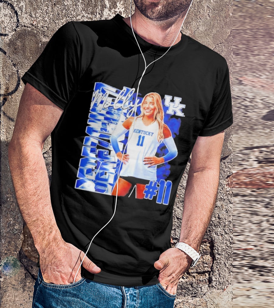 Kentucky Wildcats Volleyball Molly 11 Kentucky Player Pose UK T-Shirt
