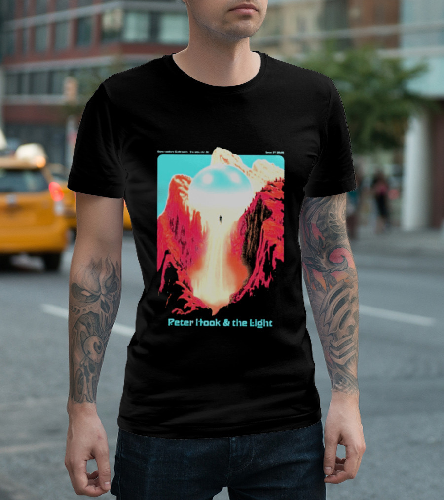 Peter Hook And The Light Vancouver BC Commodore Ballroom September 27 2026 Retro Futuristic Album Cover T-Shirt