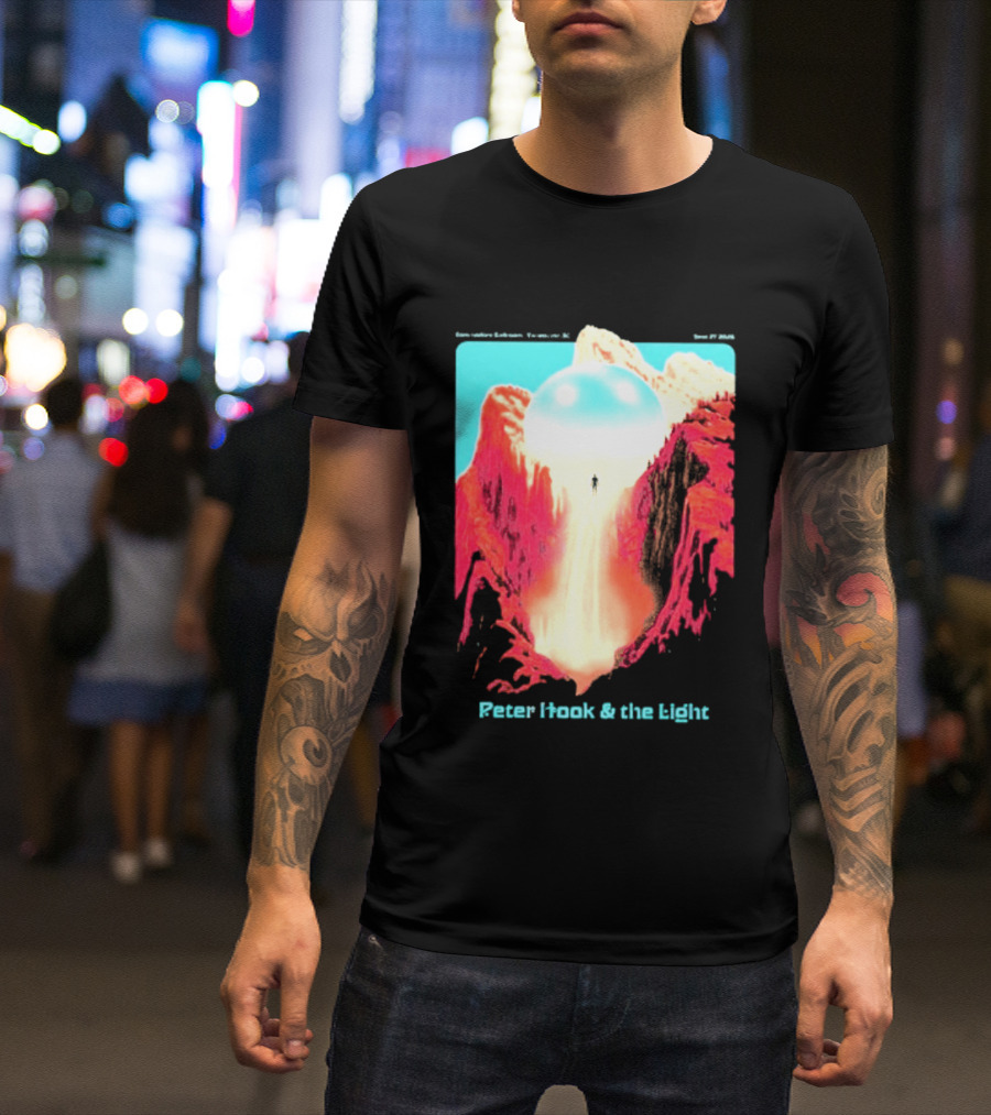 Peter Hook And The Light Vancouver BC Commodore Ballroom September 27 2026 Retro Futuristic Album Cover T-Shirt