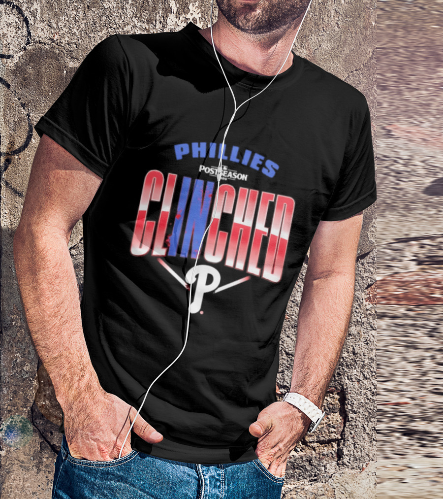 Phillies Red 2026 MLB Postseason Clinched Locker Room P T-Shirt