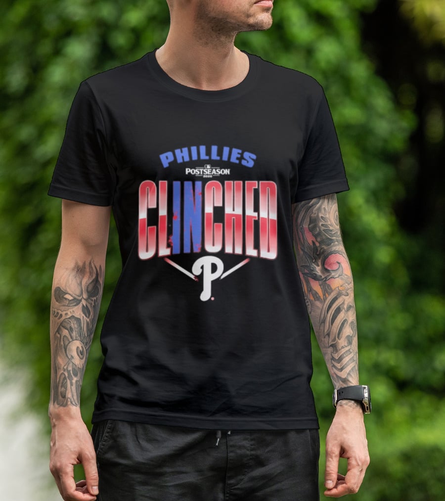 Phillies Red 2026 MLB Postseason Clinched Locker Room P T-Shirt