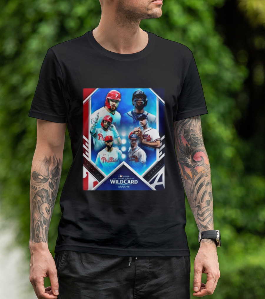 2026 MLB National League Wild Card Philadelphia Phillies Atlanta Braves Matchup T-Shirt
