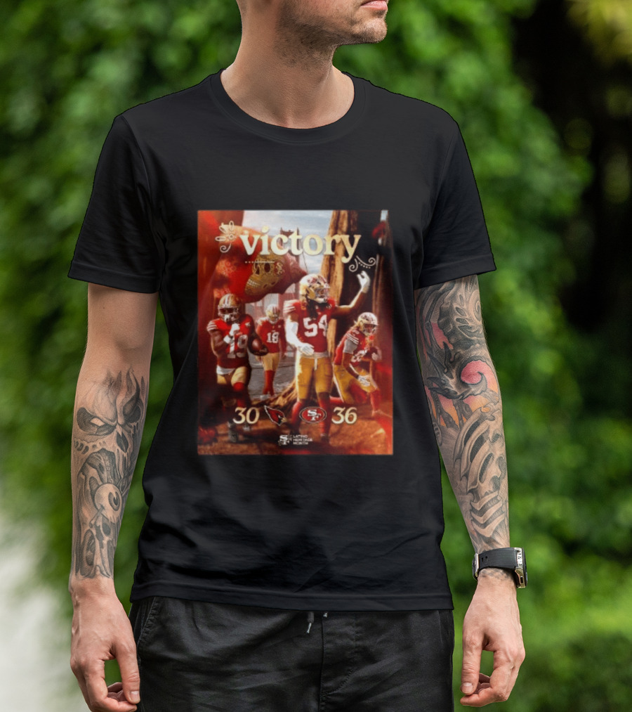 San Francisco 49ers 36 30 Arizona Cardinals Victory Latino Heritage Month T-Shirt