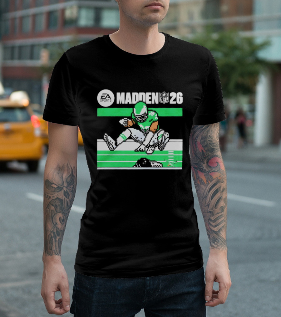 Saquon Barkley Philadelphia Eagles Madden 26 Football Gaming Fan T-Shirt