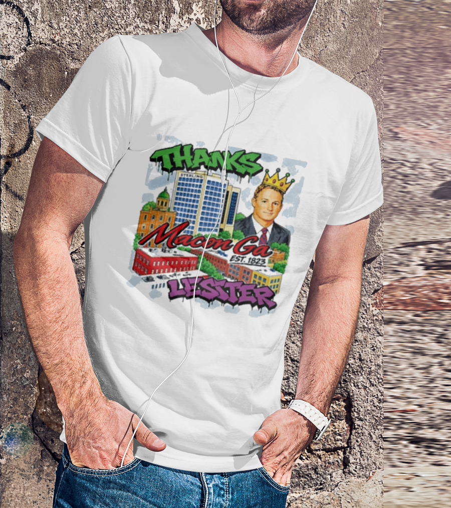 Thanks Macon Ga Lester T-Shirt