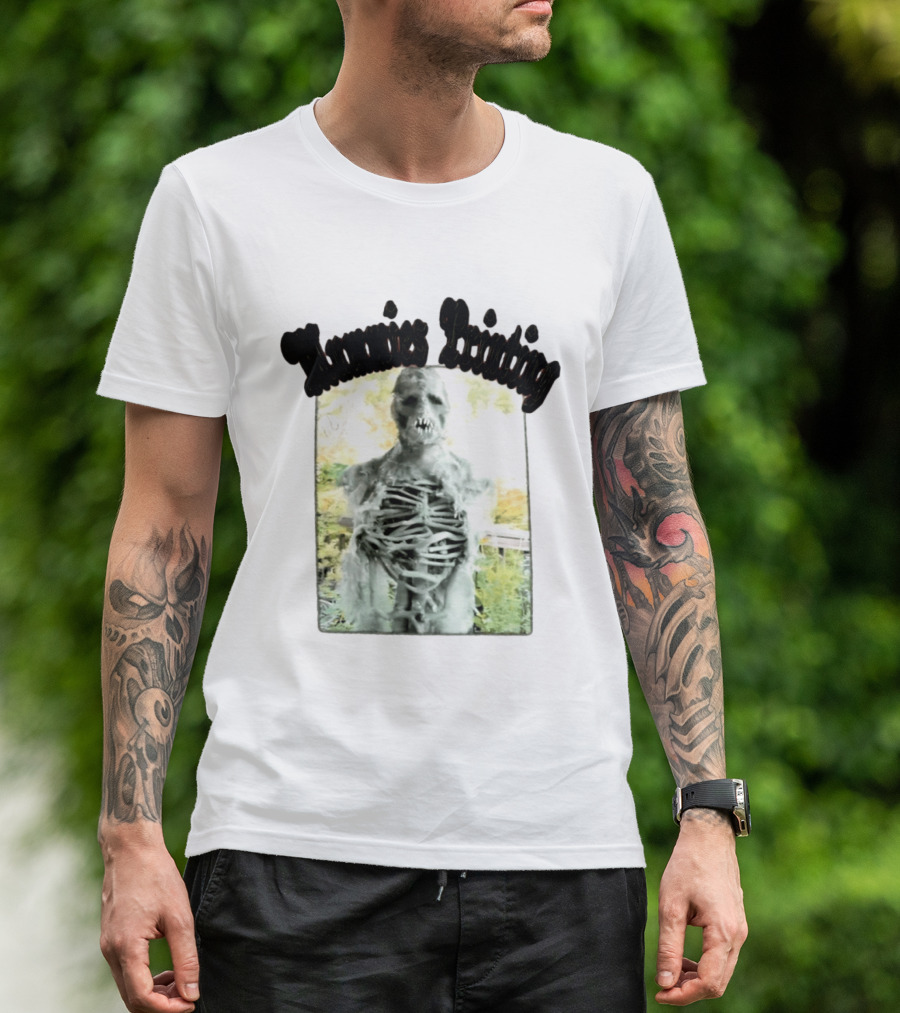 Mummies Printing Spooky Scarecrow Skeleton Horror T-Shirt